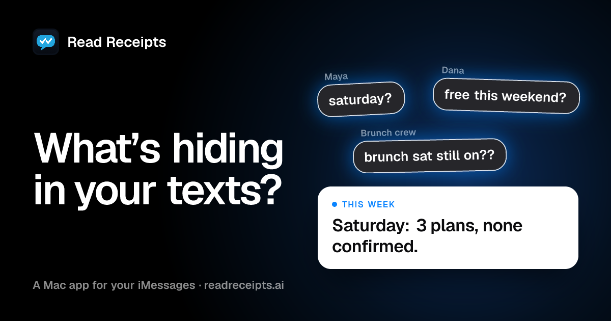 I built a Mac app that reads my iMessages and tells me what's important